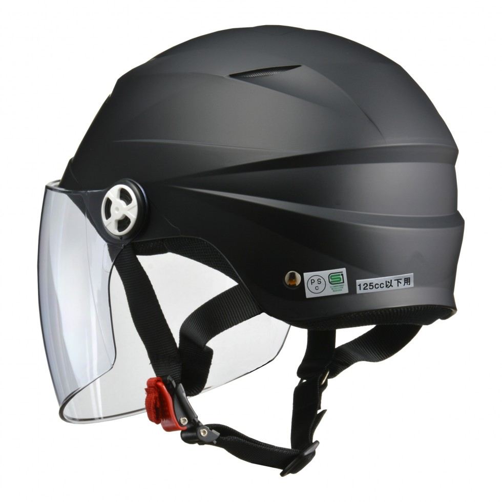 SERIO RE-41 Half Helmet Matte Black LL (61-62cm未満)