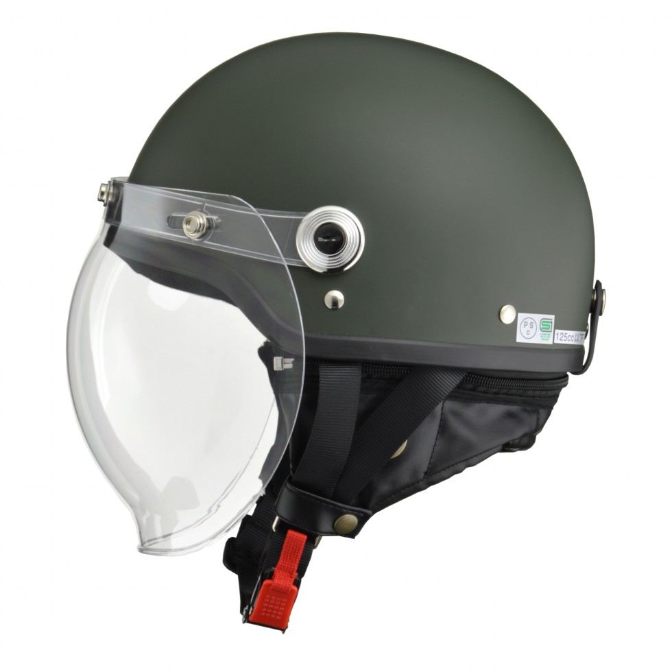 CROSS CR-760 Half Helmet Matte Green One Size (57-60cm)