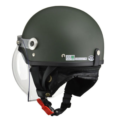 CROSS CR-760 Half Helmet Matte Green One Size (57-60cm)