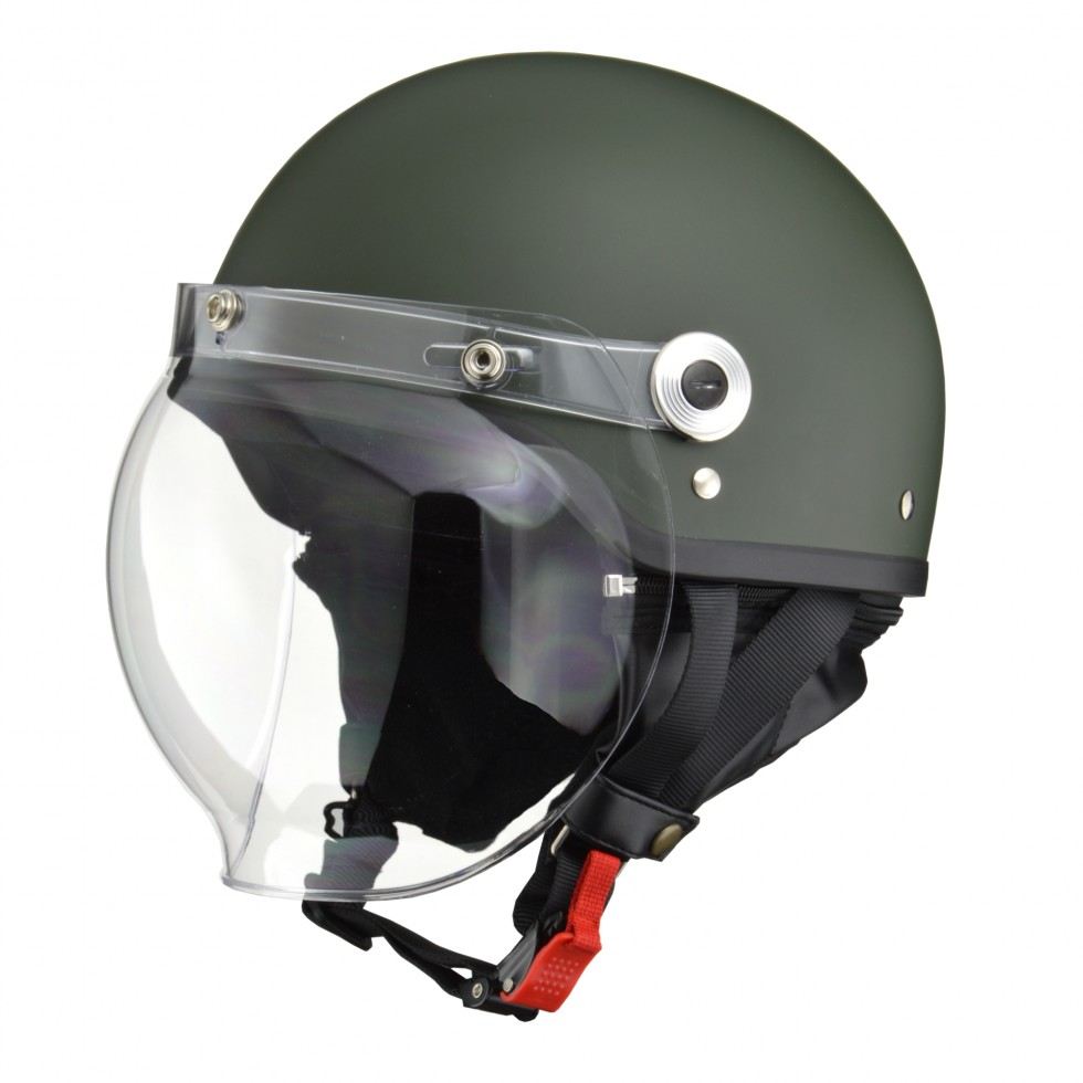 CROSS CR-760 Half Helmet Matte Green One Size (57-60cm)