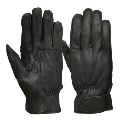 GL-704A Leather Gloves, Black, Free Size