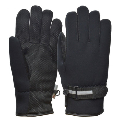GW-319A Winter Gloves Neoprene Black Free Size