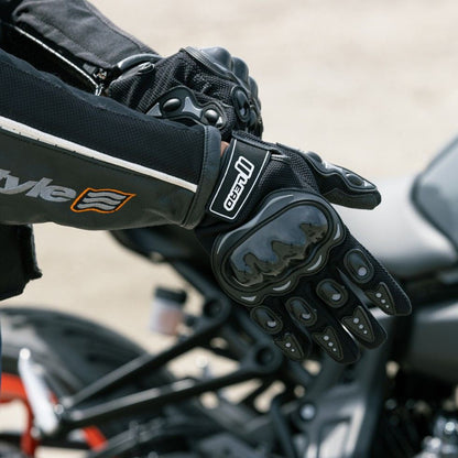 GN-007A Knuckle Guard Stretch Gloves Black One Size Fits All
