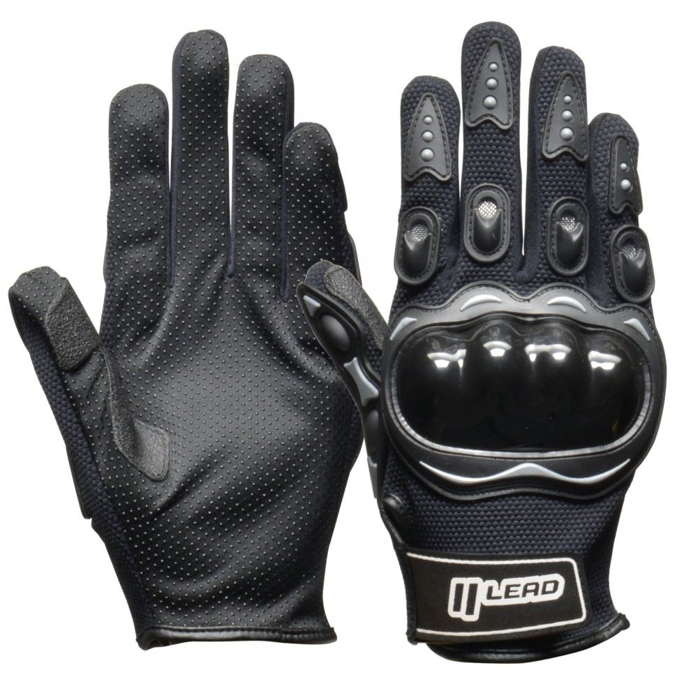 GN-007A Knuckle Guard Stretch Gloves Black One Size Fits All