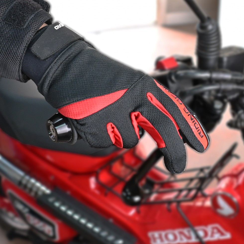 GM-506B Light Mesh Gloves, Red, Free Size