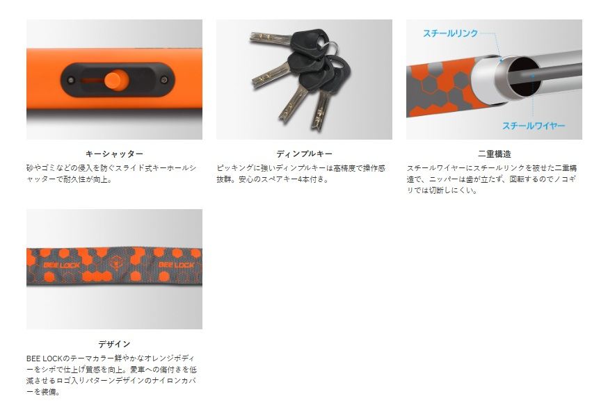 LW-018A BEELOCK リンクロック 22φ/1800mm