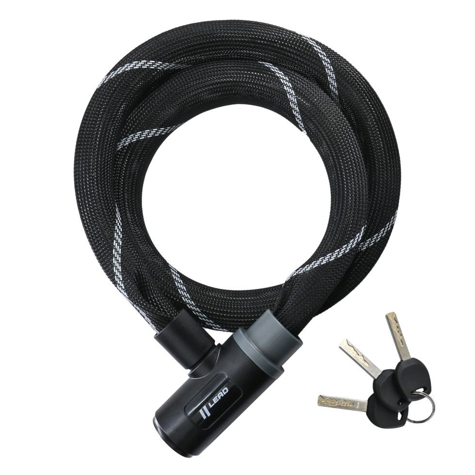 LW-019A Mesh Covered Link Lock Black 18mm/1200mm