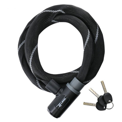 LW-020A Mesh Cover Link Lock, Black, 18mm/1800mm