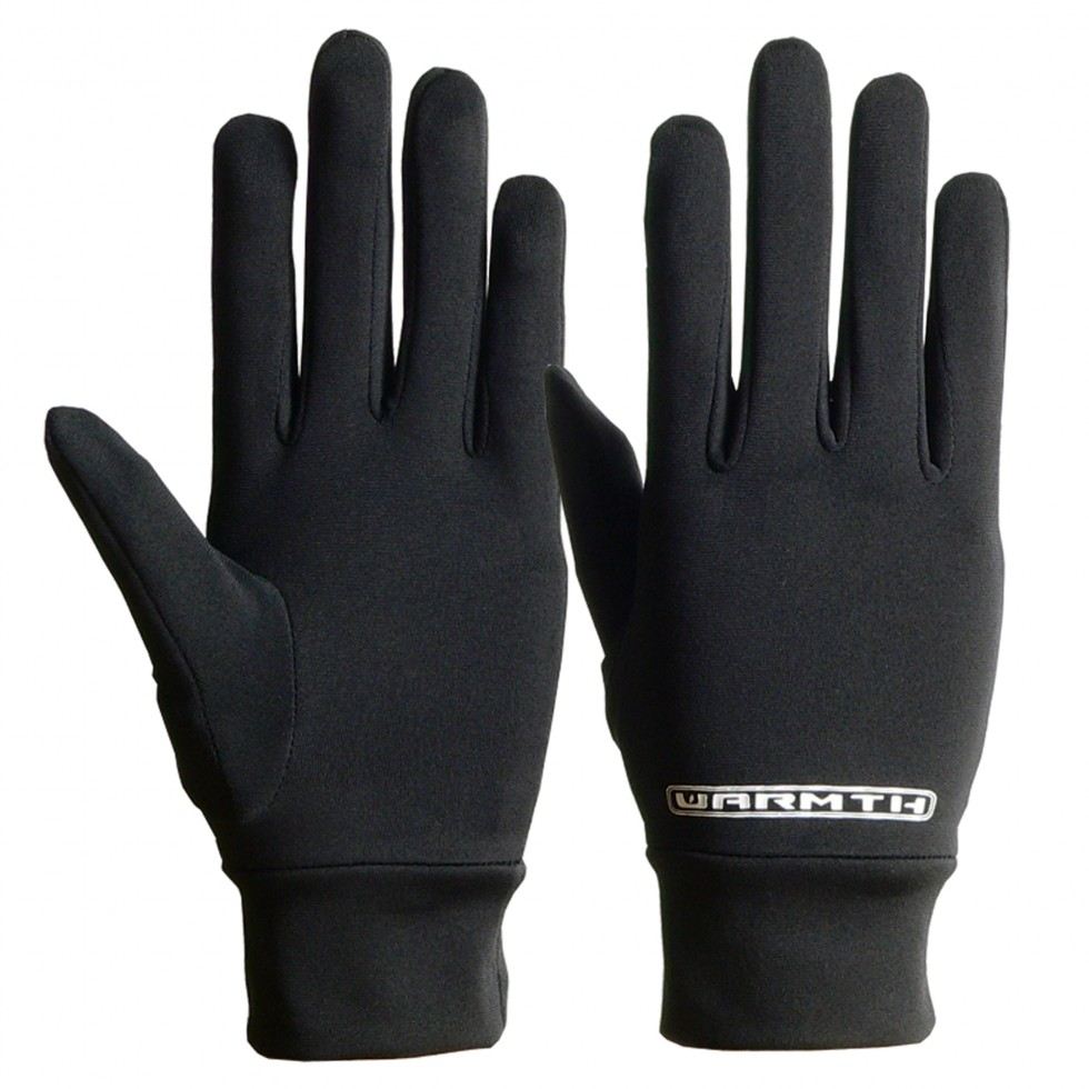 KH-006T Fleece Inner Gloves, Black, One Size