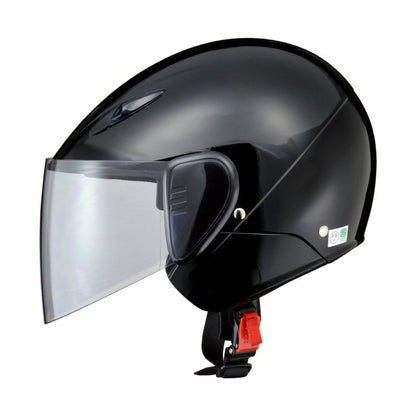 SERIO RE-35 Semi-Jet Helmet Black Free Size (less than 57-60cm)