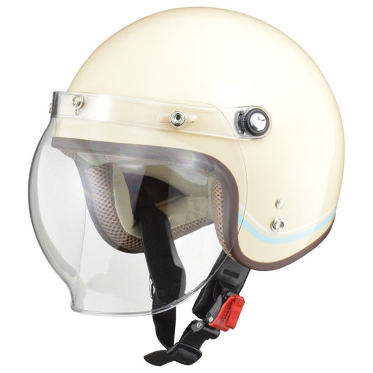 NOVIA Jet Helmet Line Ivory Ladies Free Size (55-57cm)