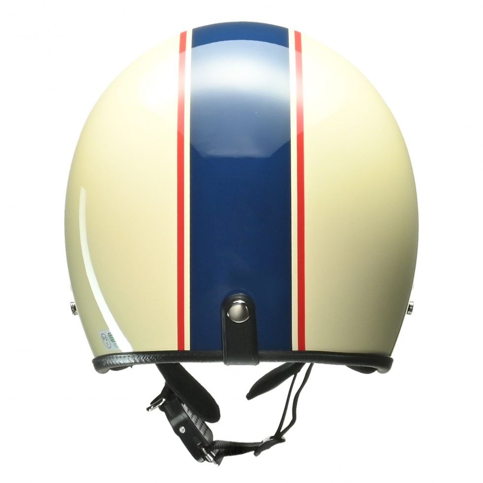 GRENVER Jet Helmet Ivory/Navy Free Size (under 57-60cm)