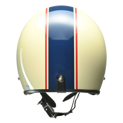 GRENVER Jet Helmet Ivory/Navy Free Size (under 57-60cm)