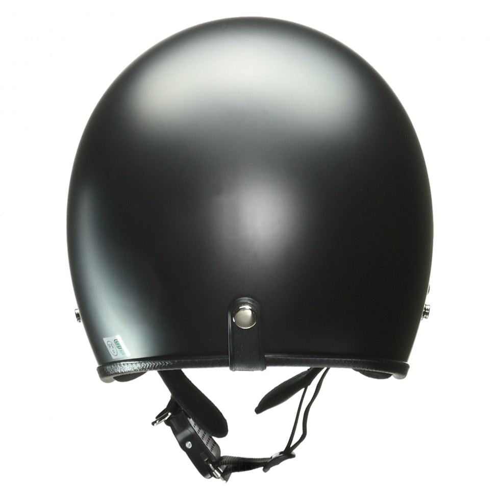 GRENVER Jet Helmet Half Matte Black Free Size (under 57-60cm)