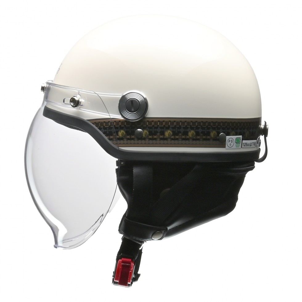 CROSS(クロス) CR-760 ハーフ ヘルメット エスニックアイボリー フリーサイズ(57～60cm未満)