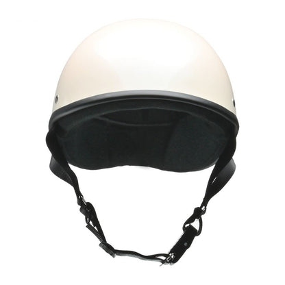 ELZO Half Helmet Pearl White Free Size (under 57-60cm)