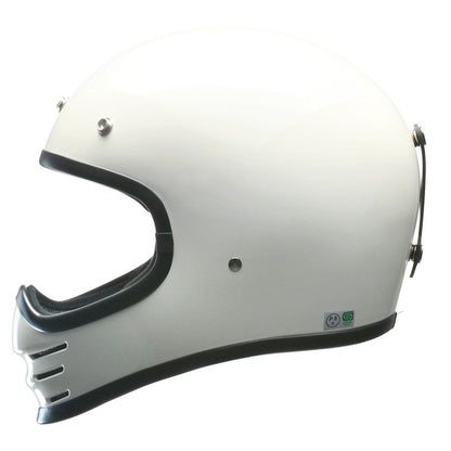 RUDE Full-Face Helmet White Free Size (less than 57-60cm)