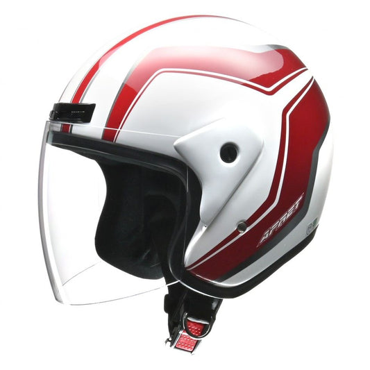 APRET Jet Helmet White Free Size (less than 57-60cm)