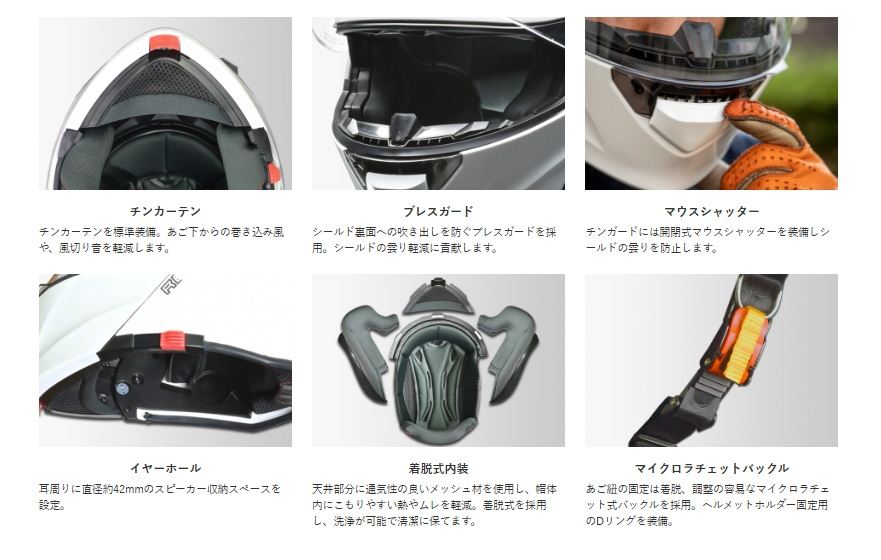 REIZEN(レイゼン) システム ヘルメット ホワイト