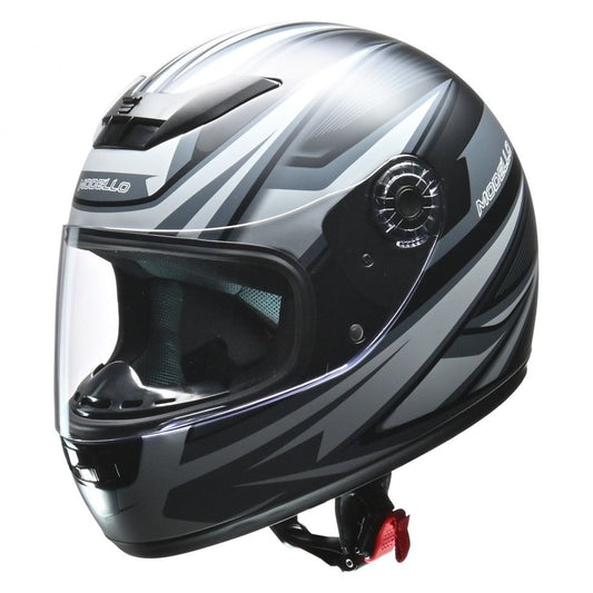 MODELLO Full Face Helmet Matte Black Free Size (less than 57-60cm)