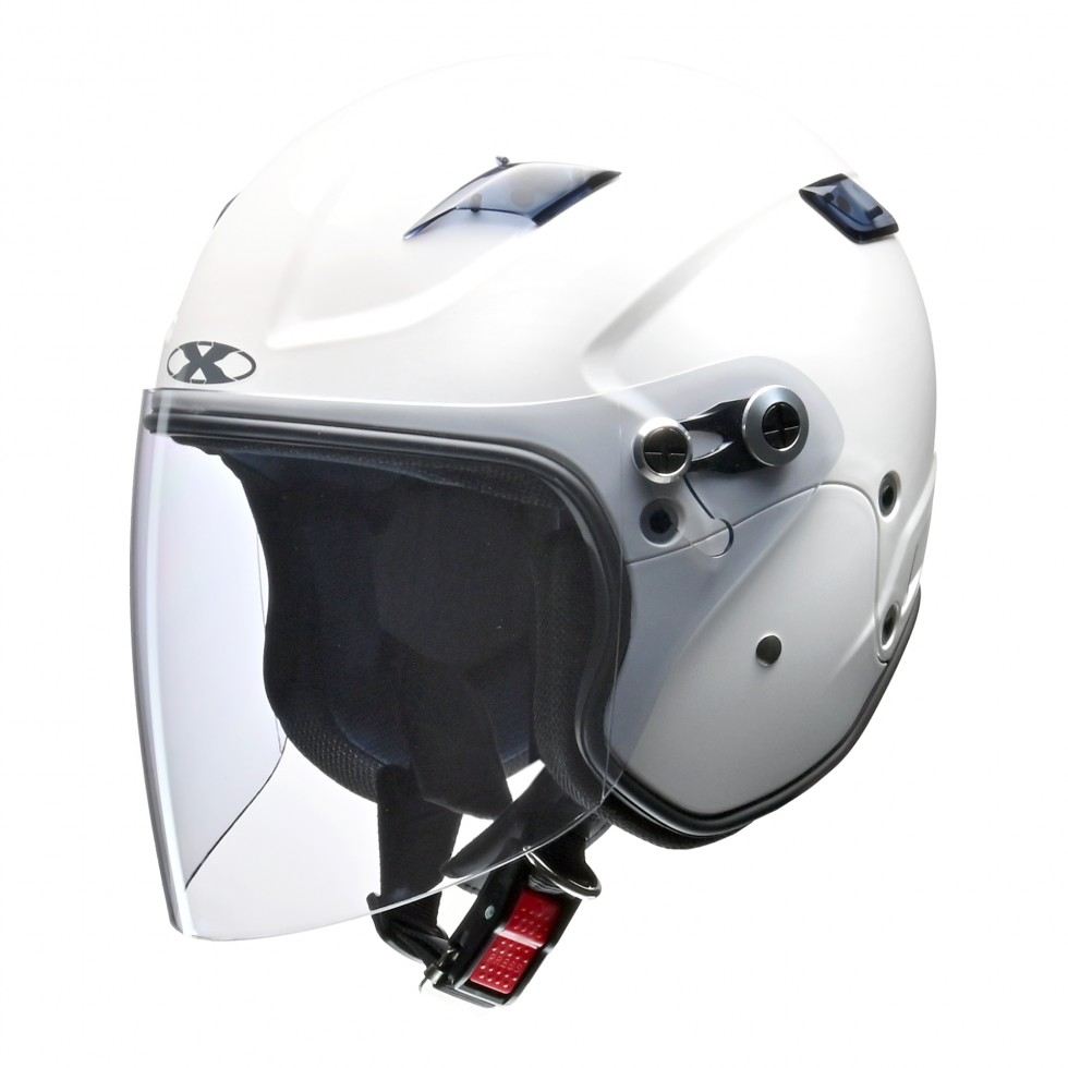 RAZZO STRADA X-AIR Semi-Jet Helmet White