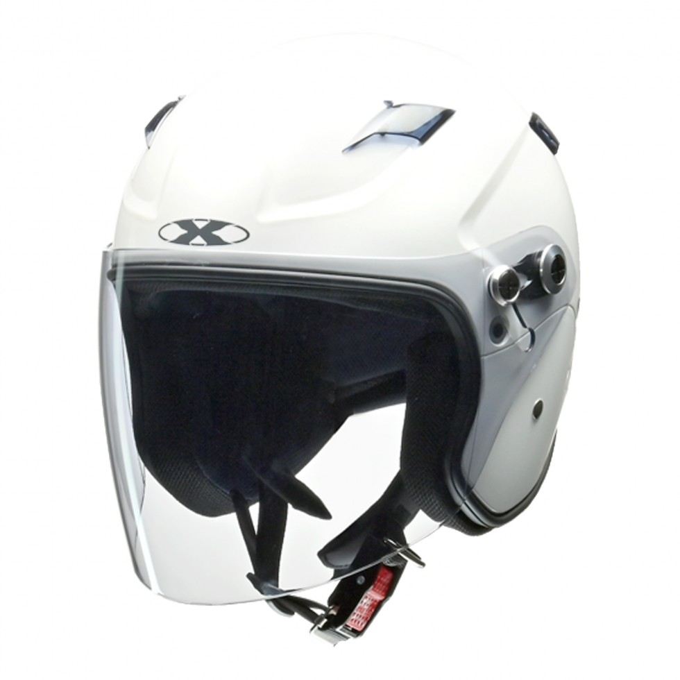 RAZZO STRADA X-AIR Semi-Jet Helmet White