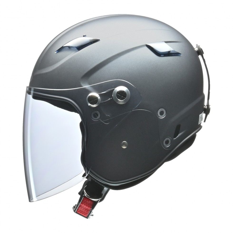 RAZZO STRADA X-AIR Semi-Jet Helmet Matte Gunmetal