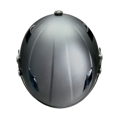 RAZZO STRADA X-AIR Semi-Jet Helmet Matte Gunmetal