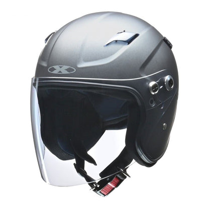 RAZZO STRADA X-AIR Semi-Jet Helmet Matte Gunmetal