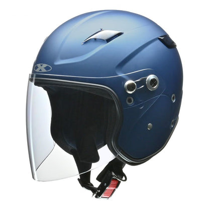 RAZZO STRADA X-AIR セミジェット ヘルメット マットネイビー