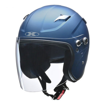 RAZZO STRADA X-AIR セミジェット ヘルメット マットネイビー