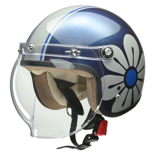 NOVIA Jet Helmet Navy/Gray Women's Free (55-57cm)