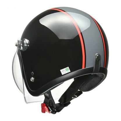 BARTON(バートン) BC-10 ジェット ヘルメット ブラック/グレー フリーサイズ(57～60cm未満)