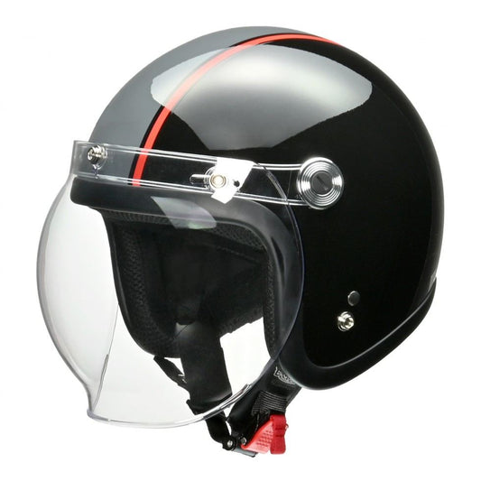 BARTON BC-10 Jet Helmet Black/Grey Free Size (under 57-60cm)