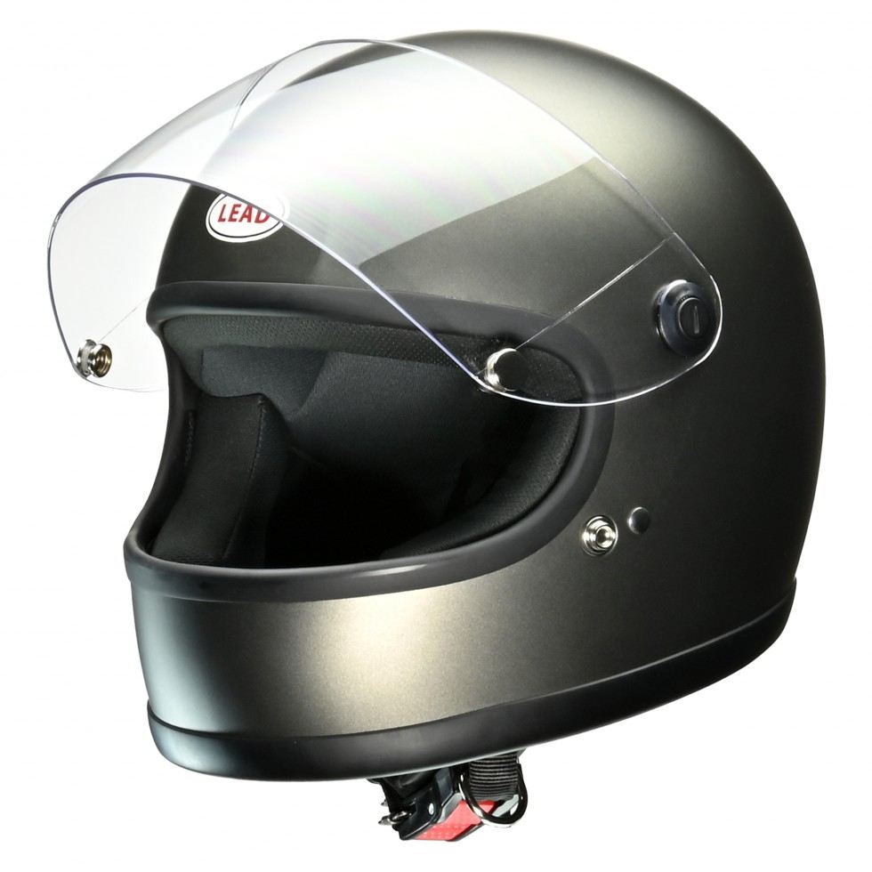 RX-100R2 Full-Face Helmet, Matte Dark Silver, Free Size (under 57-60cm)