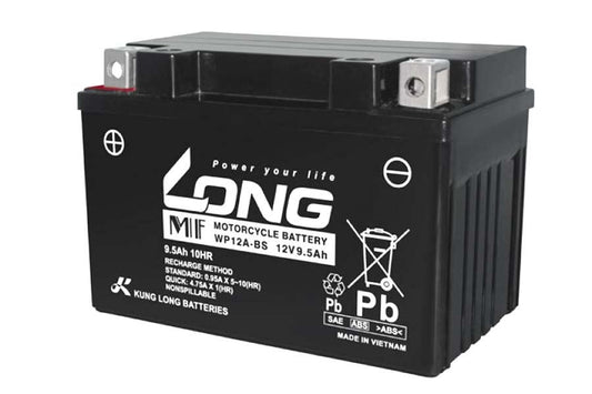バッテリー 12V 9.5Ah 液注入済 互換 YT12A-BS FT12A-BS FTZ9-BS
