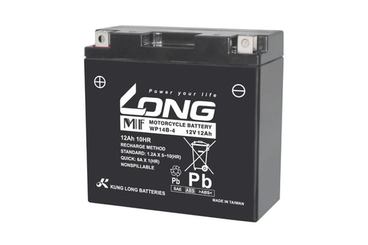 バッテリー 12V 12Ah 液注入済 互換 GT14B-4 YT14B-BS
