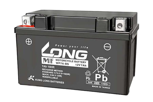 バッテリー 12V 7Ah 液注入済 互換 YTX7A-BS GTX7A-BS FTX7A-BS KTX7A-BS
