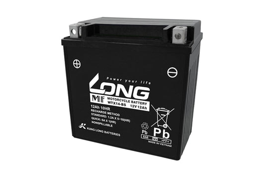 バッテリー 12V 12Ah 液注入済 互換 YTX14-BS FTX14-BS FTZ14-BS