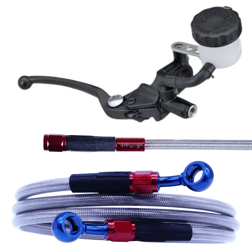 SV650(パイプハン) メッシュ ブレーキホース マスターシリンダー　セット