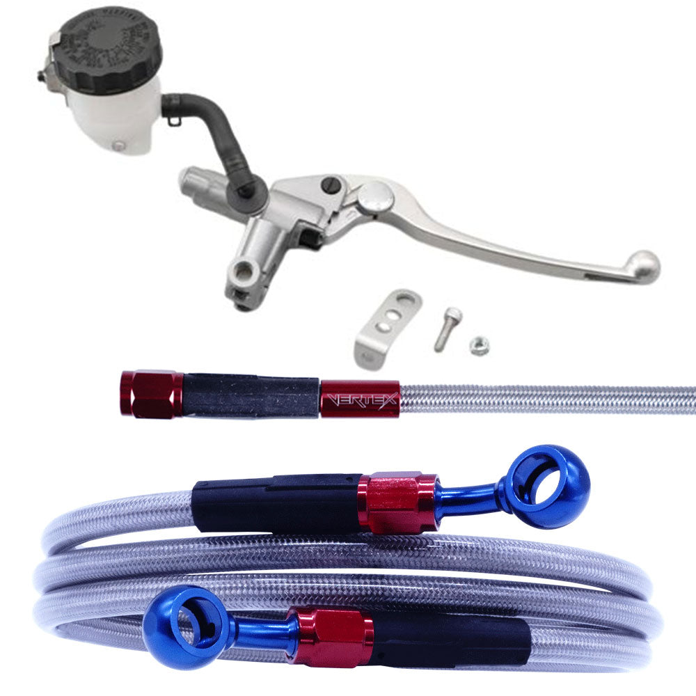 イナズマ400 メッシュ ブレーキホース マスターシリンダー　セット