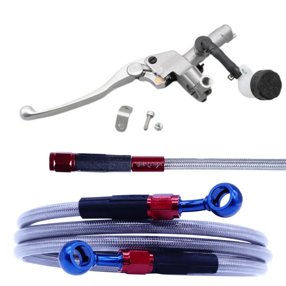 ZRX1200 DAEG Mesh Clutch Hose Master Cylinder Set
