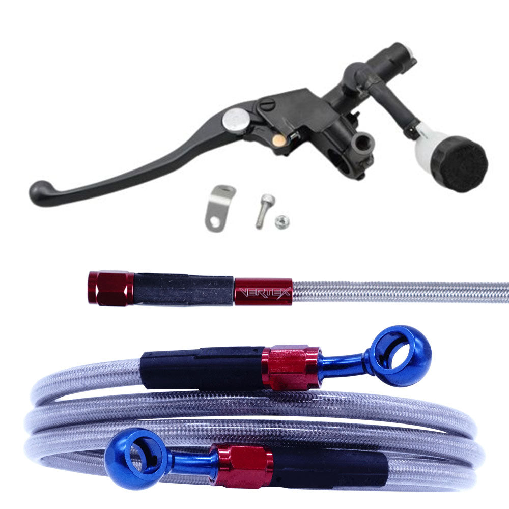 ZRX1200 DAEG Mesh Clutch Hose Master Cylinder Set