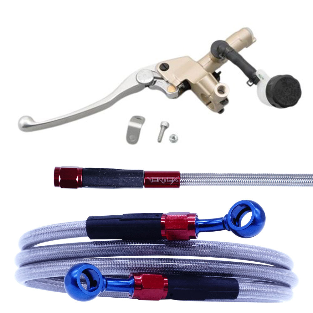 ZRX1200 メッシュ クラッチホース マスターシリンダー　セット