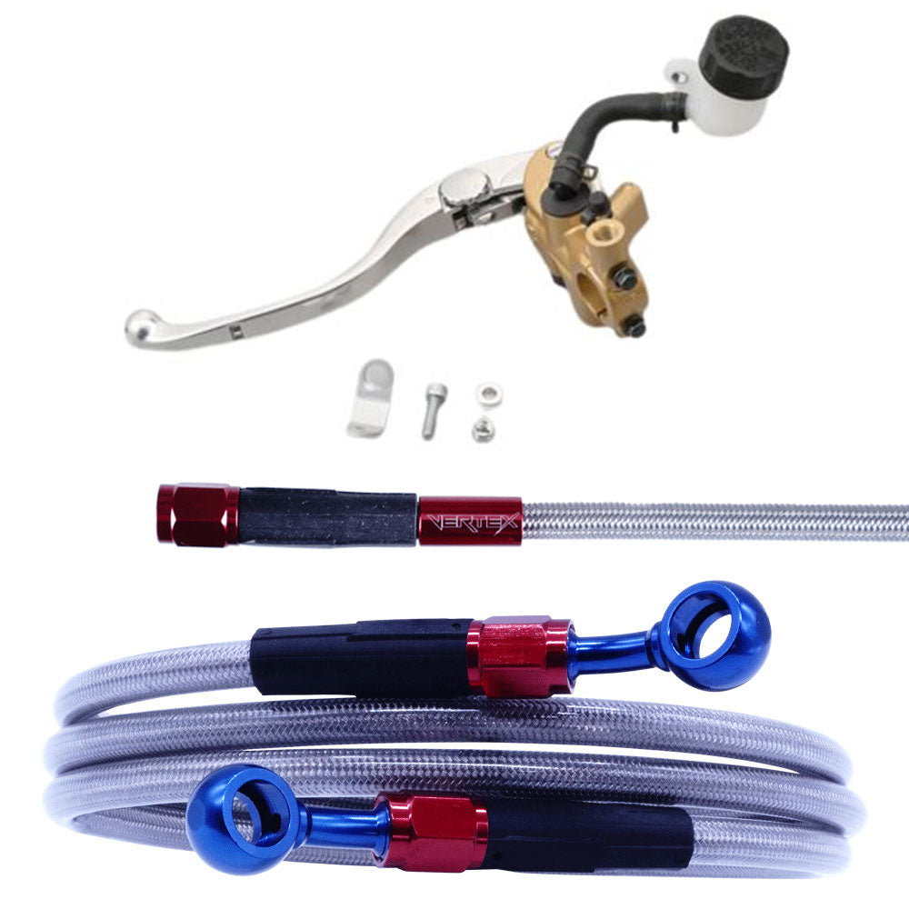 ZRX1200 DAEG Mesh Clutch Hose Master Cylinder Set