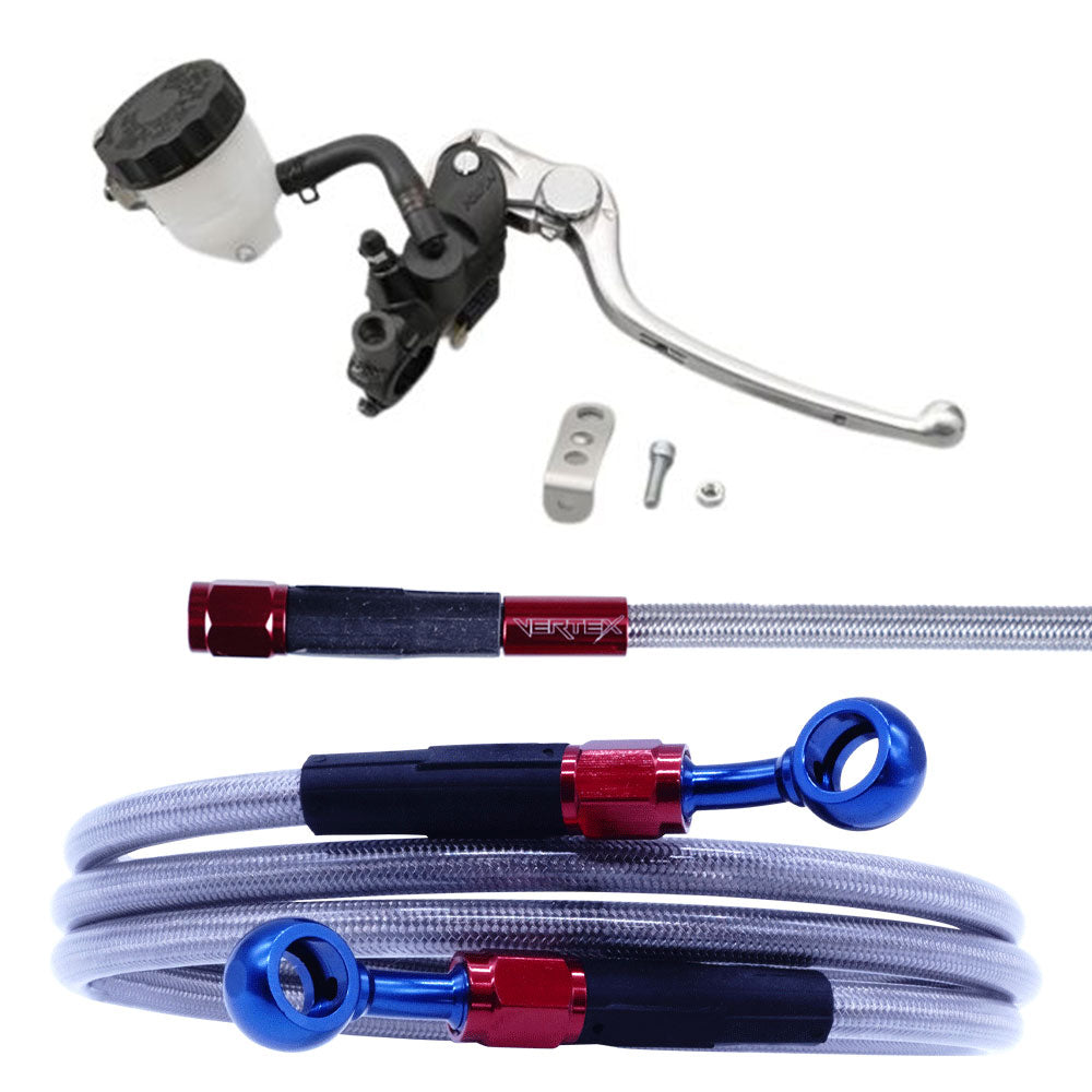 GPZ400F メッシュ ブレーキホース マスターシリンダー　セット