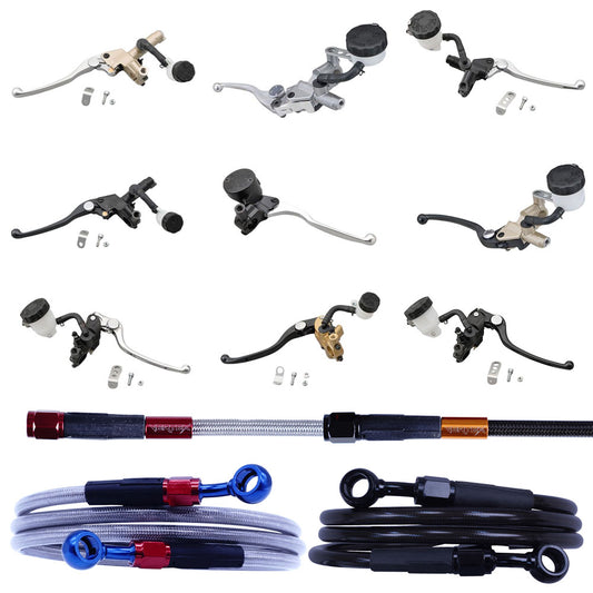 RZ125 メッシュ ブレーキホース マスターシリンダー セット フロント RZ125 82-85