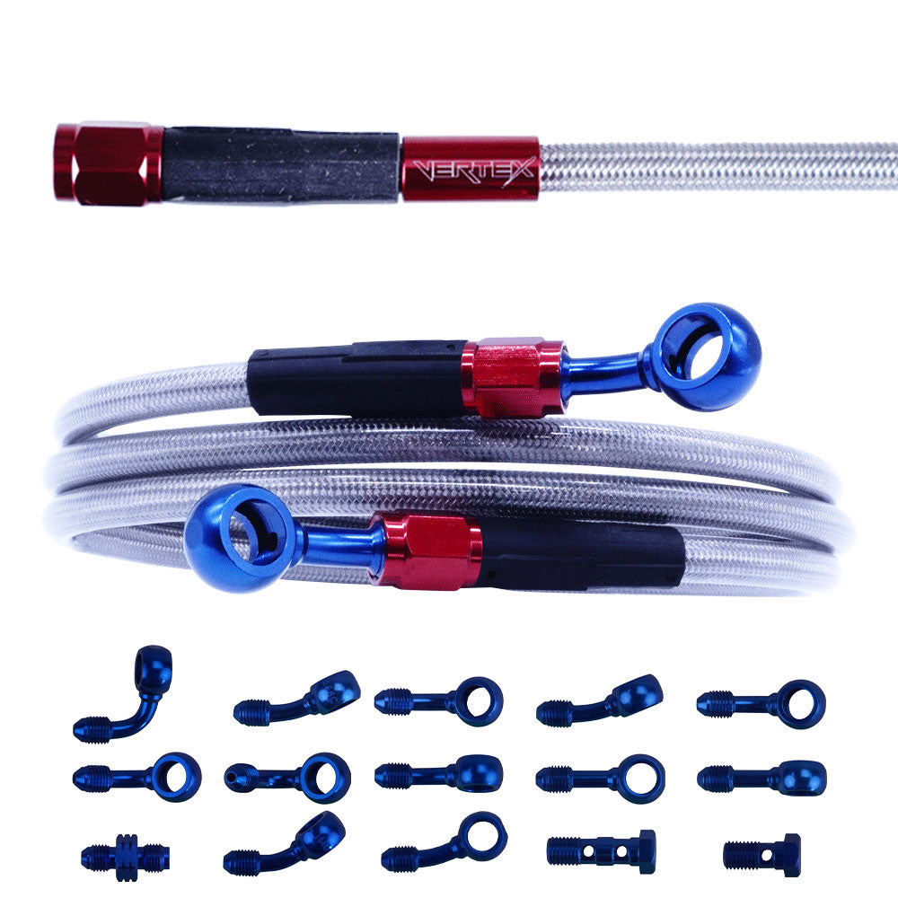 ZRX1200 DAEG Mesh Clutch Hose Master Cylinder Set
