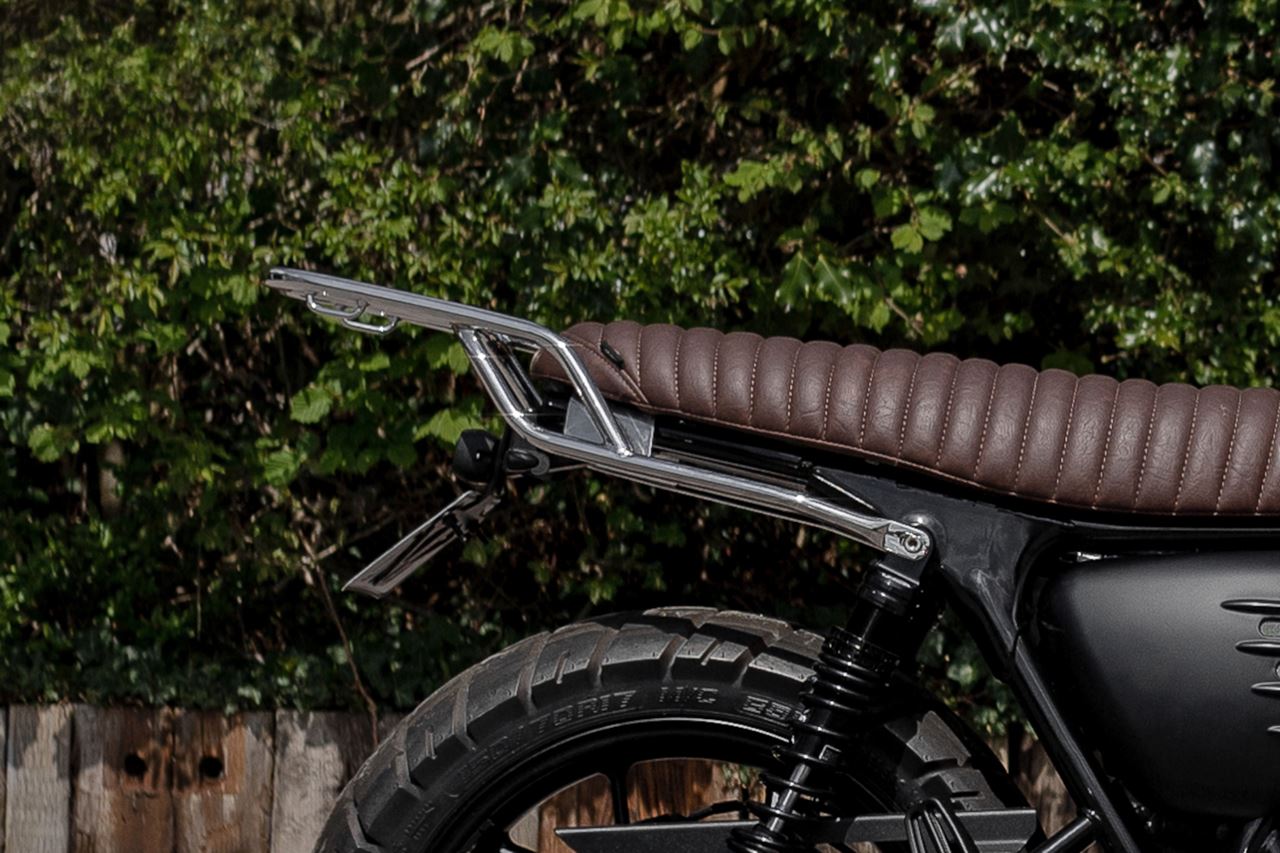 リアラック グランドツアラー ポリッシュ 1個 T100/T120 スピードツイン900 スクランブラー900