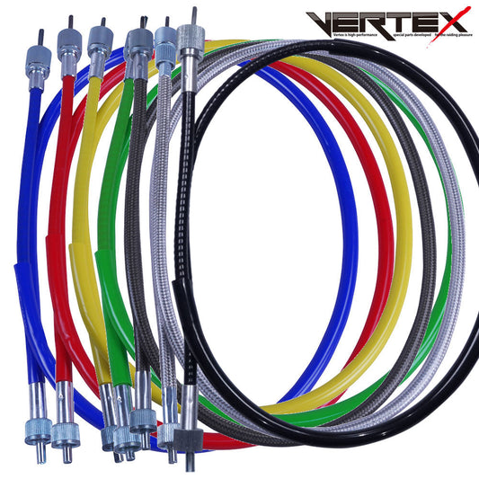 GSX250E/400E ザリゴキ スピードメーターケーブル タコメーターケーブル メッシュ ブラックメッシュ レッド ブルー イエロー グリーン カラーワイヤー